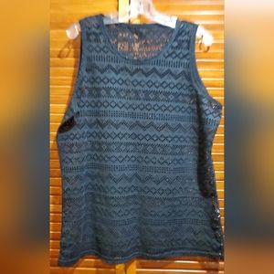 Men's Mesh Lace tank top